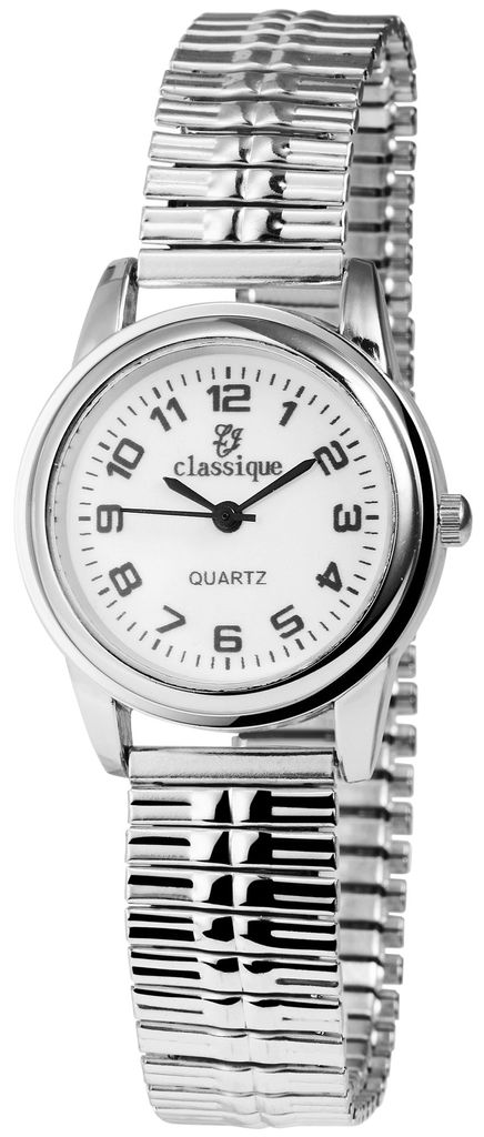 Classique Damenuhr mit Metallzugband