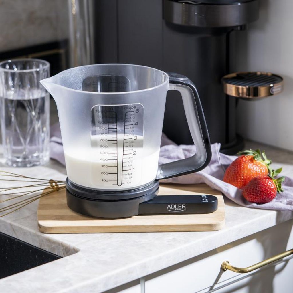Bilancia Da Cucina ADLER Camry 15 Kg - Display LED, Funzione Tara Senza Contatto