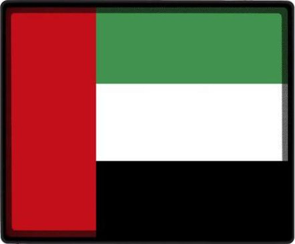 Mousepad Mauspad mit Motiv - Arabische Emirate Fahne - 82013 - Gr. ca. 24 x 20 cm