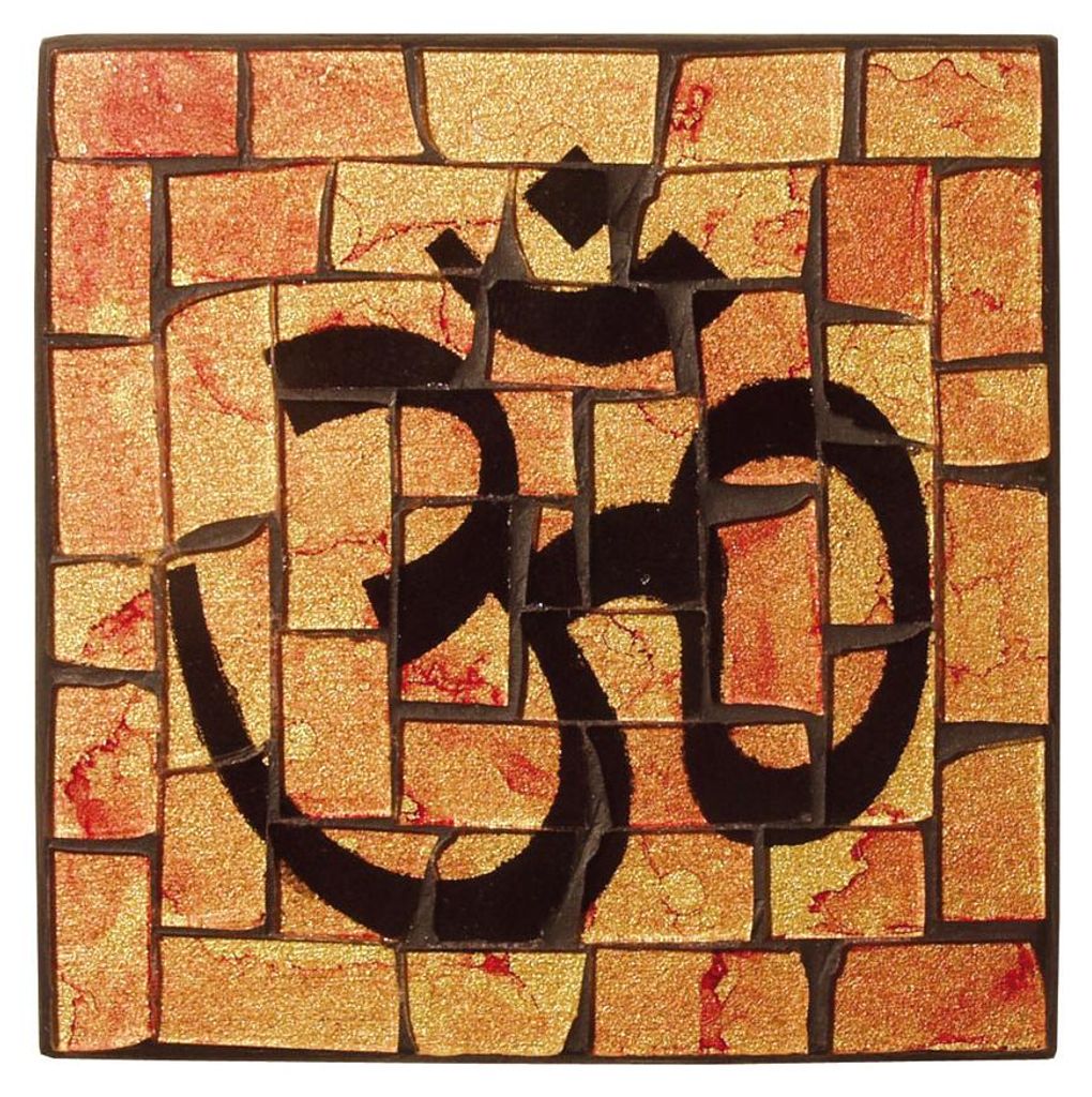 Untersetzer "Om" Glasmosaik 9x9cm