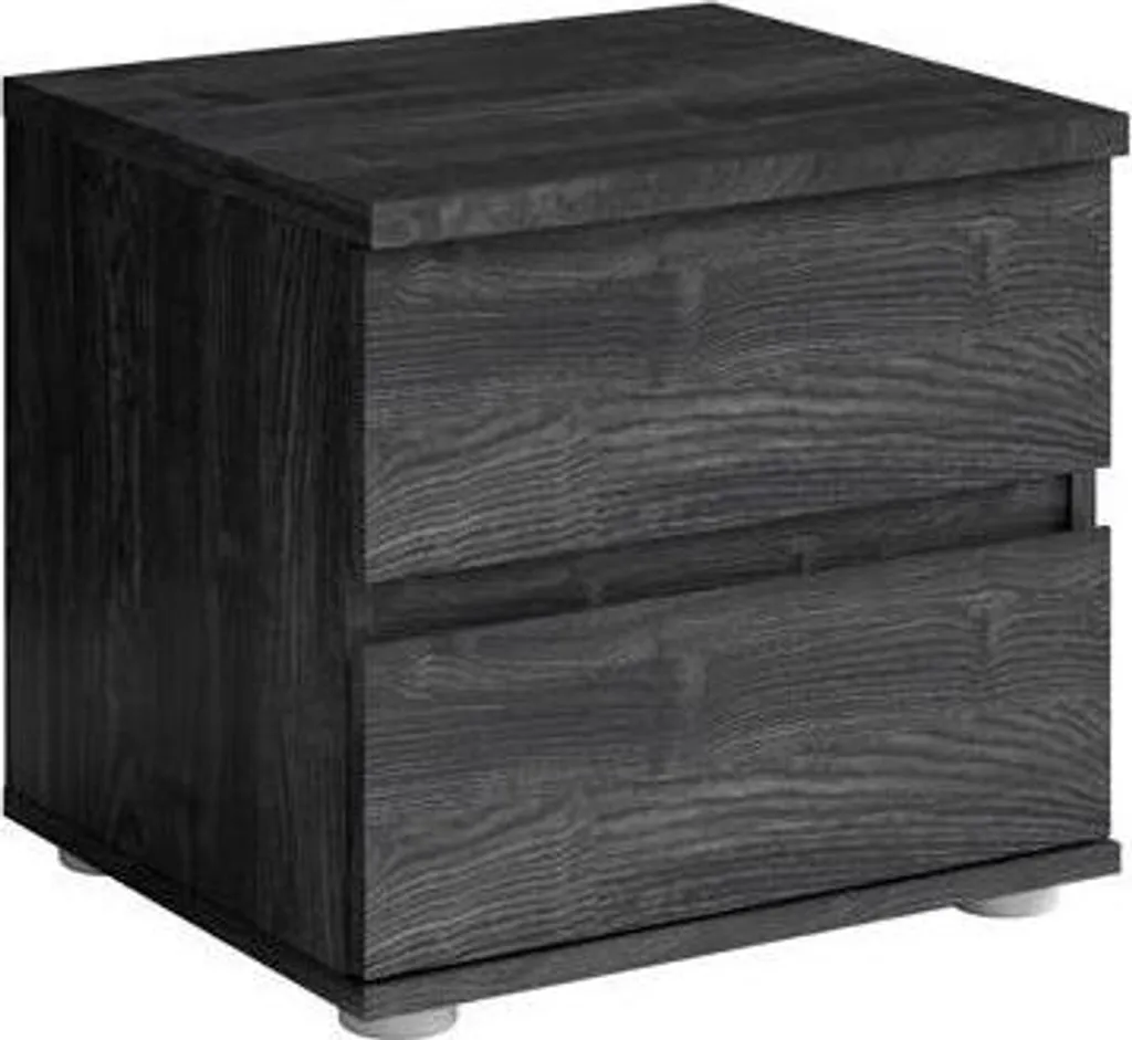 Duo tables de nuit RIONERO frêne Portland foncé effet bois naturel