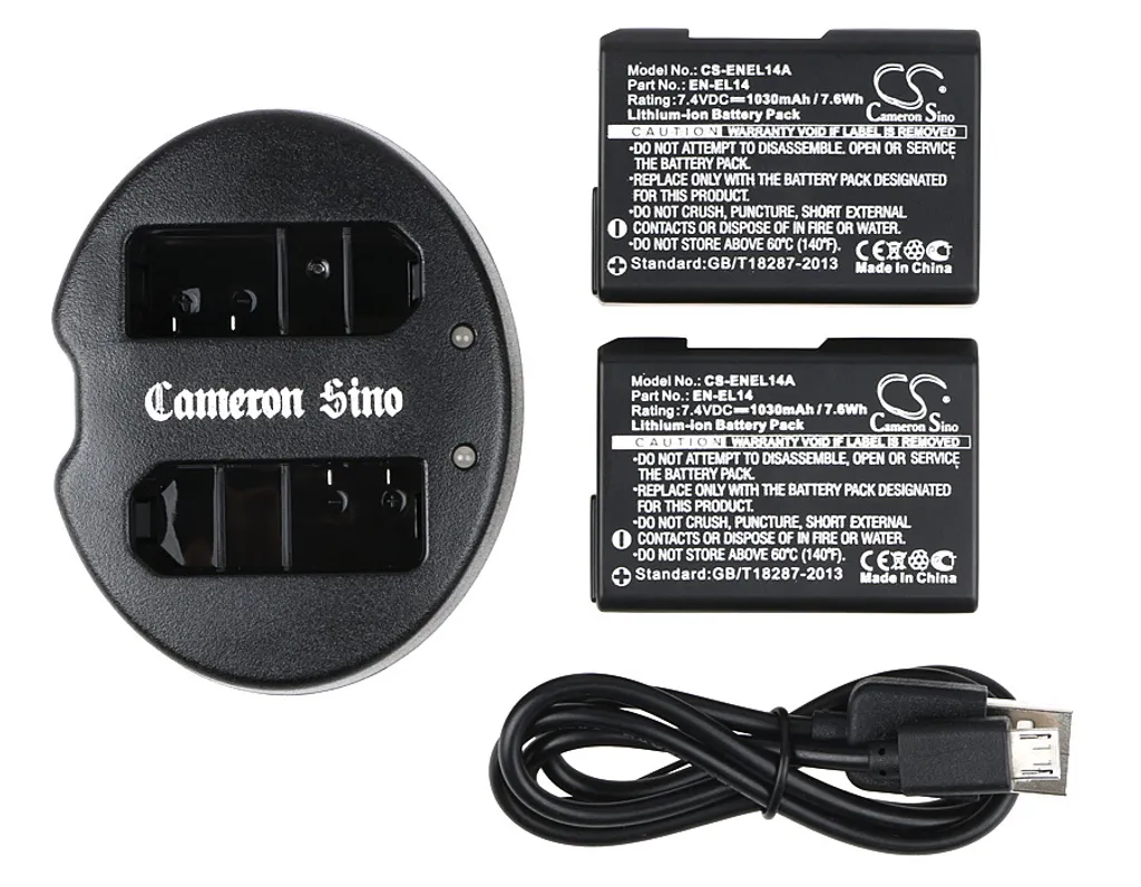 Batterie rechargeable Li-ion compatible Nikon D3100 D3200 et D5100 DSLR