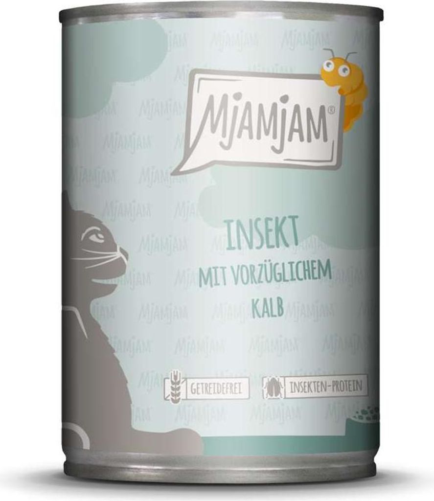 MjAMjAM Cat - Leckere Mahlzeiten Dose 6x400g | Insekt &Kalb Produktbild 