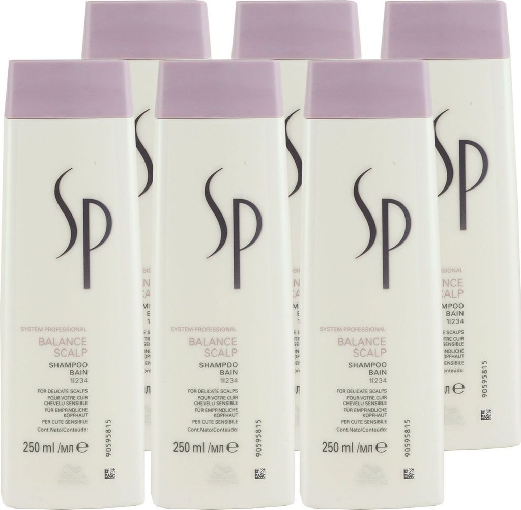 Wella SP Balance Scalp 6 x 250 ml Shampoo Set Produktbild 