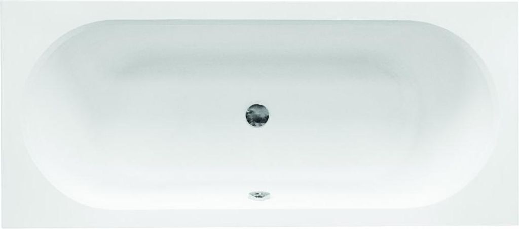 Aqua For You | Besco Vitae Badewanne - 180 x 80 Cm - Antibakterielle Beschichtung - Acrylwanne - Rechteckige - Badewanne mit Siphon