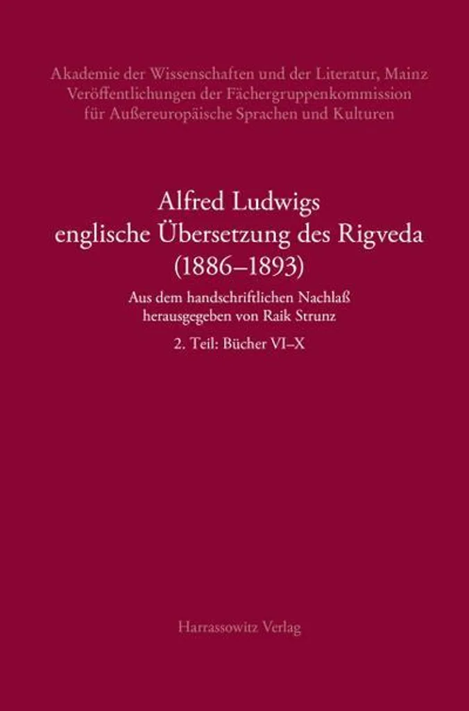 Livre Rigveda traduction Alfred Ludwig 1886 ouvrage de collection