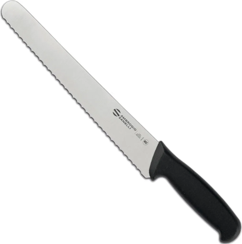 Sanelli Supra Coltello Panettiere 260mm - Lama Seghettata Nitro-B Certificata
