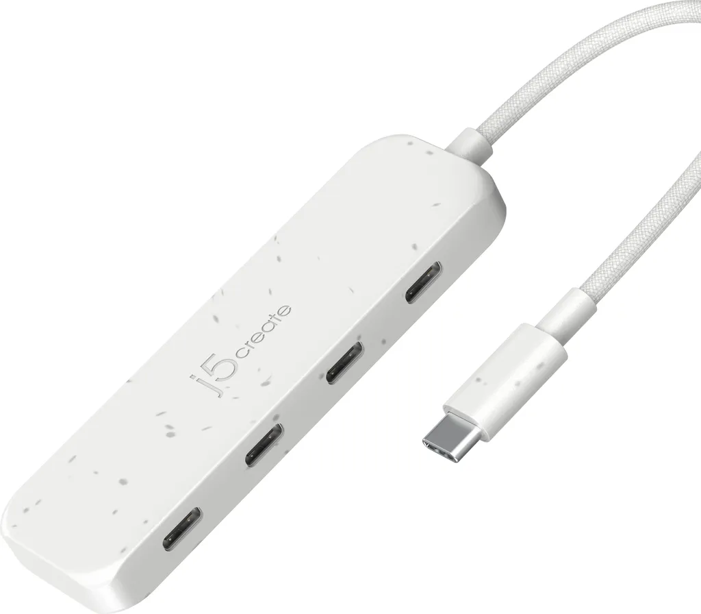 j5create Hub USB-C Ecologico Gen 2 | 4 Porte 10Gbps Alta Velocità