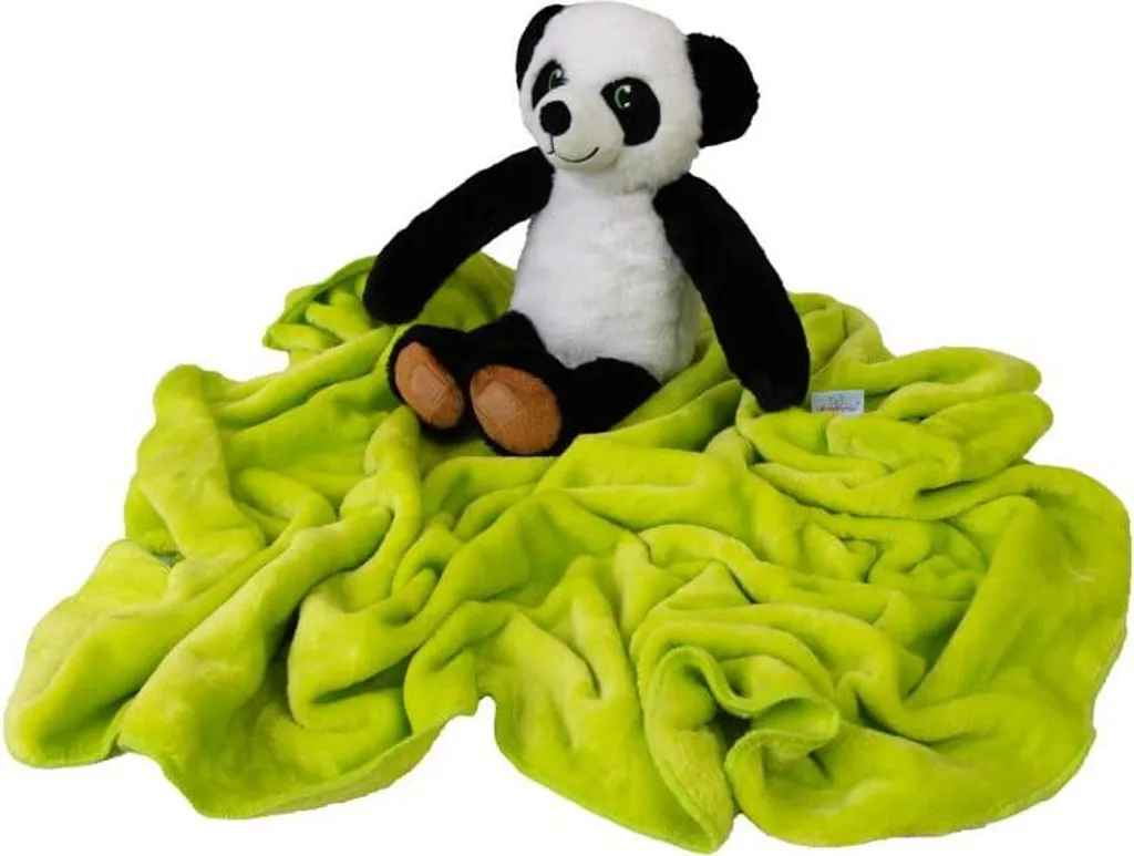 Morbida Coperta CAROL Panda 85x100 - Regalo Neonato Elegante e Soffice - 2