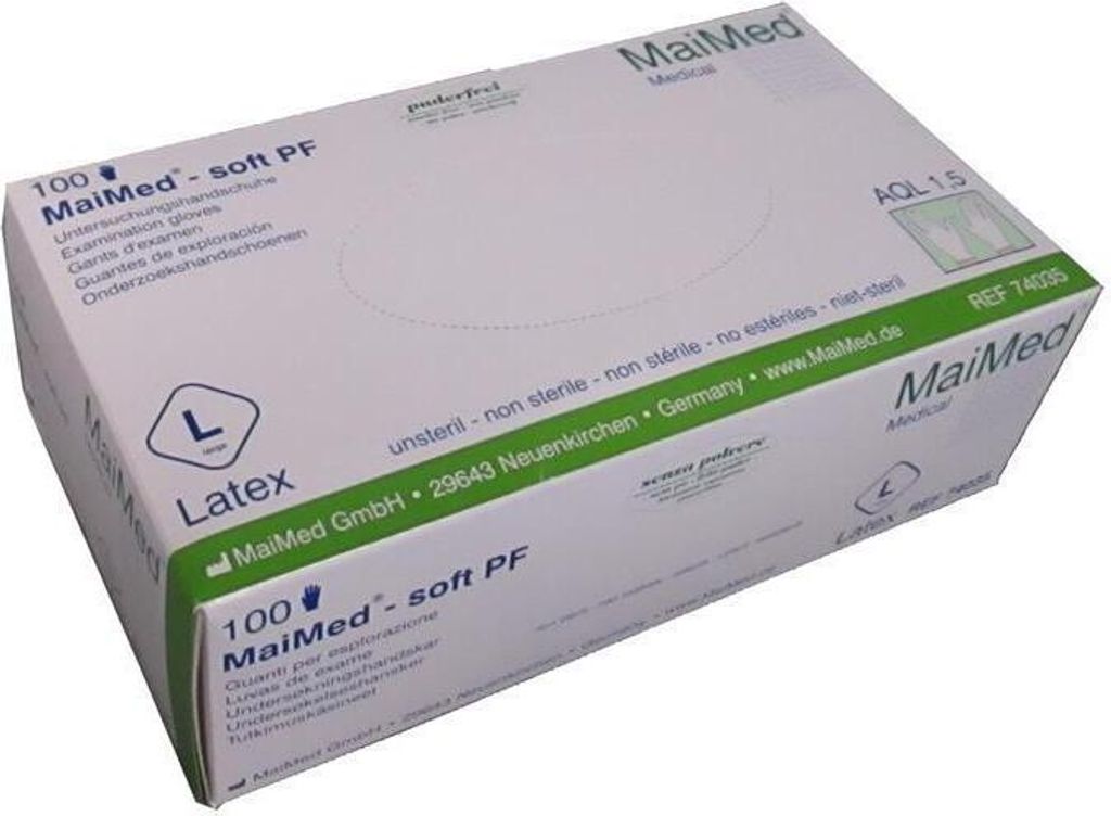 MaiMed Einmalhandschuhe med-soft Latex Größe L Produktbild 6