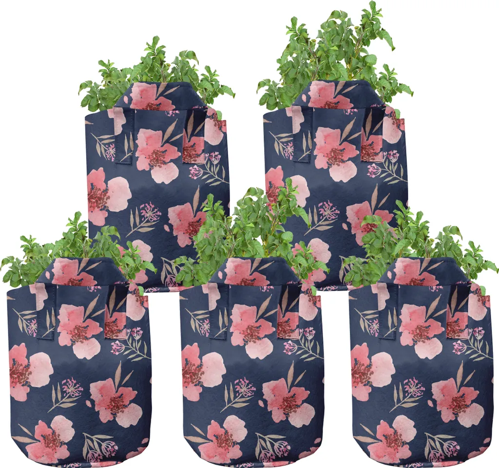 Lot de 5 Pots de Culture en Tissu avec Poignées, 7 Gallons ABAKUHAUS