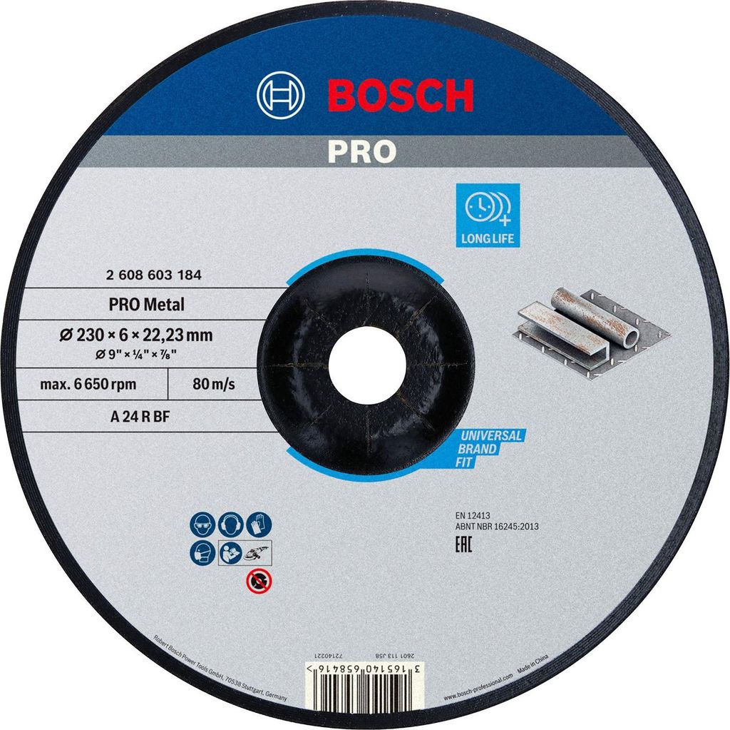 PRO Metal Schleifscheibe, 230 x 6 x 22.23 mm Produktbild 