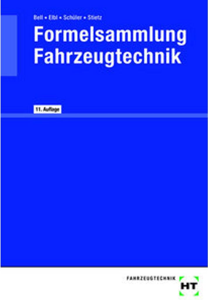 Formelsammlung Fahrzeugtechnik Image du produit 