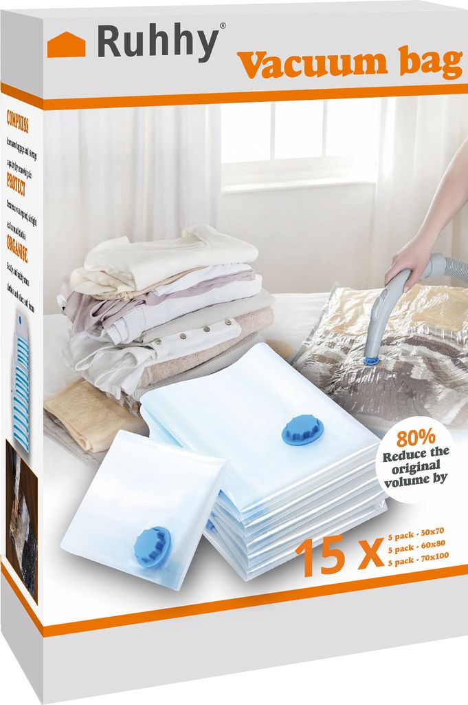 Sacchetti sottovuoto per vestiti Sacchetti di compressione Immagine del prodotto 