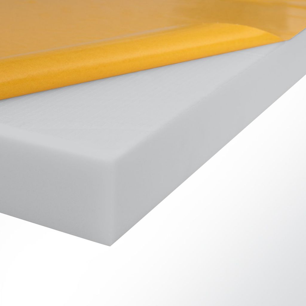 Schallabsorber Basotect 100x50x3cm hellgrau selbstklebend Schallschutz Schalldämmung für Wand und Decke