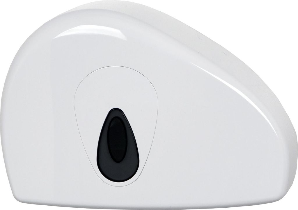 PlastiQline Großrollenspender MINI + Restrolle - Kunststoff - Farbfenster grau
