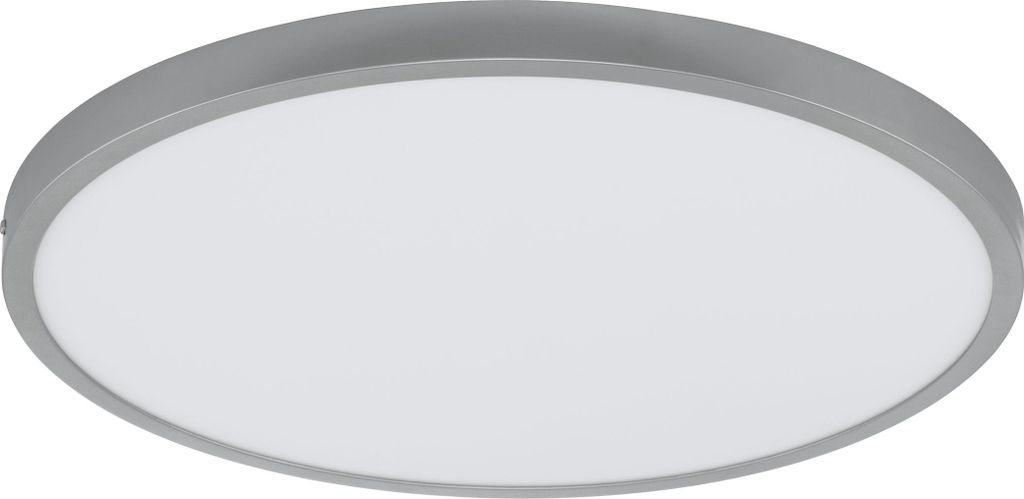 EGLO Deckenlampe FUEVA 1, Ø 50 cm, LED Deckenleuchte, Wohnzimmerlampe, Lampe silber weiß, Kinderzimmerlampe, Küchenlampe, Bürolampe, Flurlampe ...