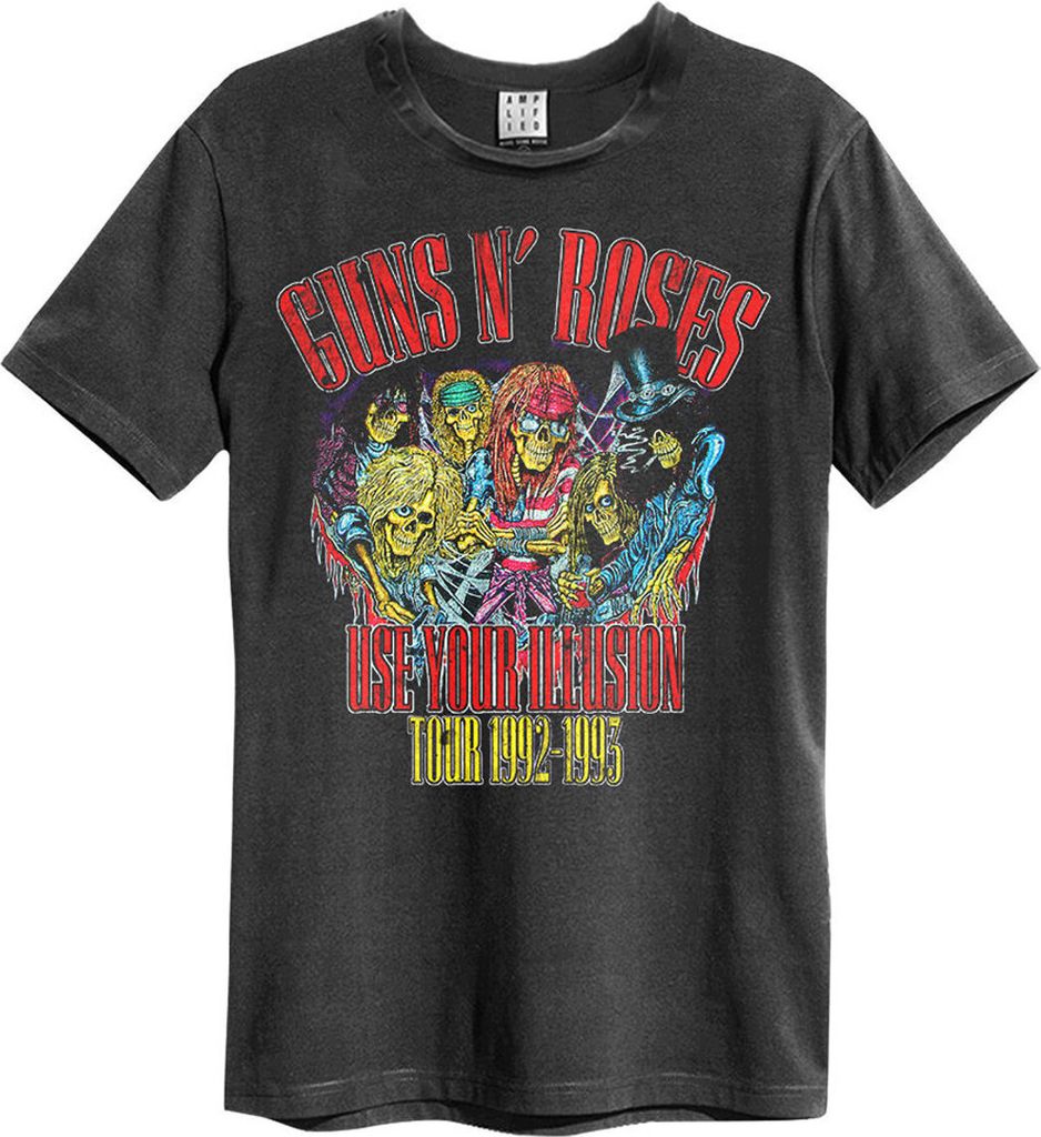 Amplified - "Use Your Illusion" T-Shirt für Herren/Damen Uni GD241 (XS) (Anthrazit)