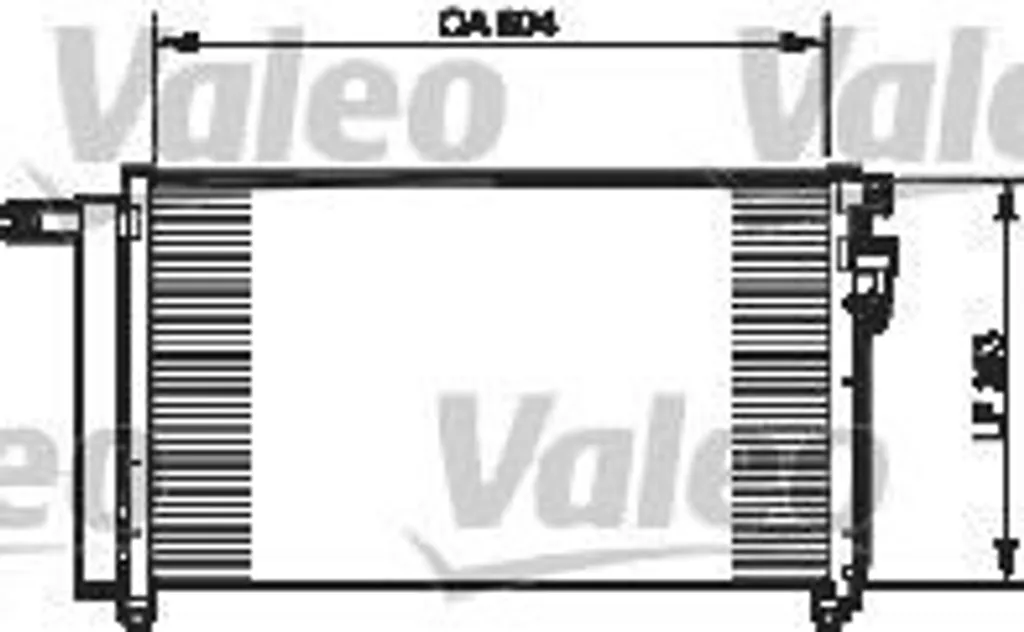 Condenseur de climatisation Valeo 814349 pour Kia Rio II OE 976061G000