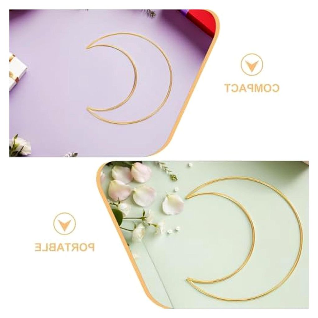 10 goldene Metallringe 200mm für Mond Traumfänger, Bastelreifen für Makramee, Hochzeitskranz, Sonnenfänger, Metallringe für selbstgemachte Tis...