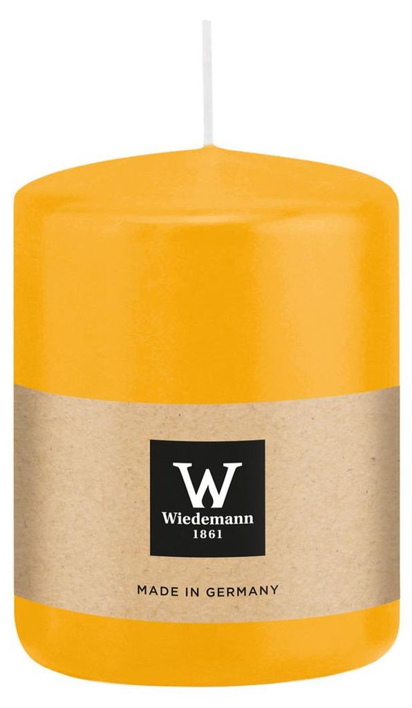 Wiedemann stumpfe Kerze - gelb - 6 x 8 cm - 29 Stunden