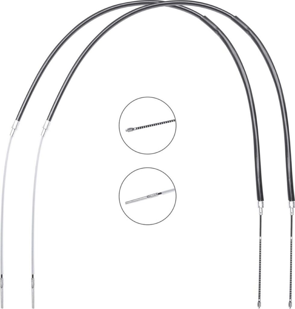 RIDEX Handbremsseil Seilzug Feststellbremse für VW GOLF III (1H1) Hinten 124C1157