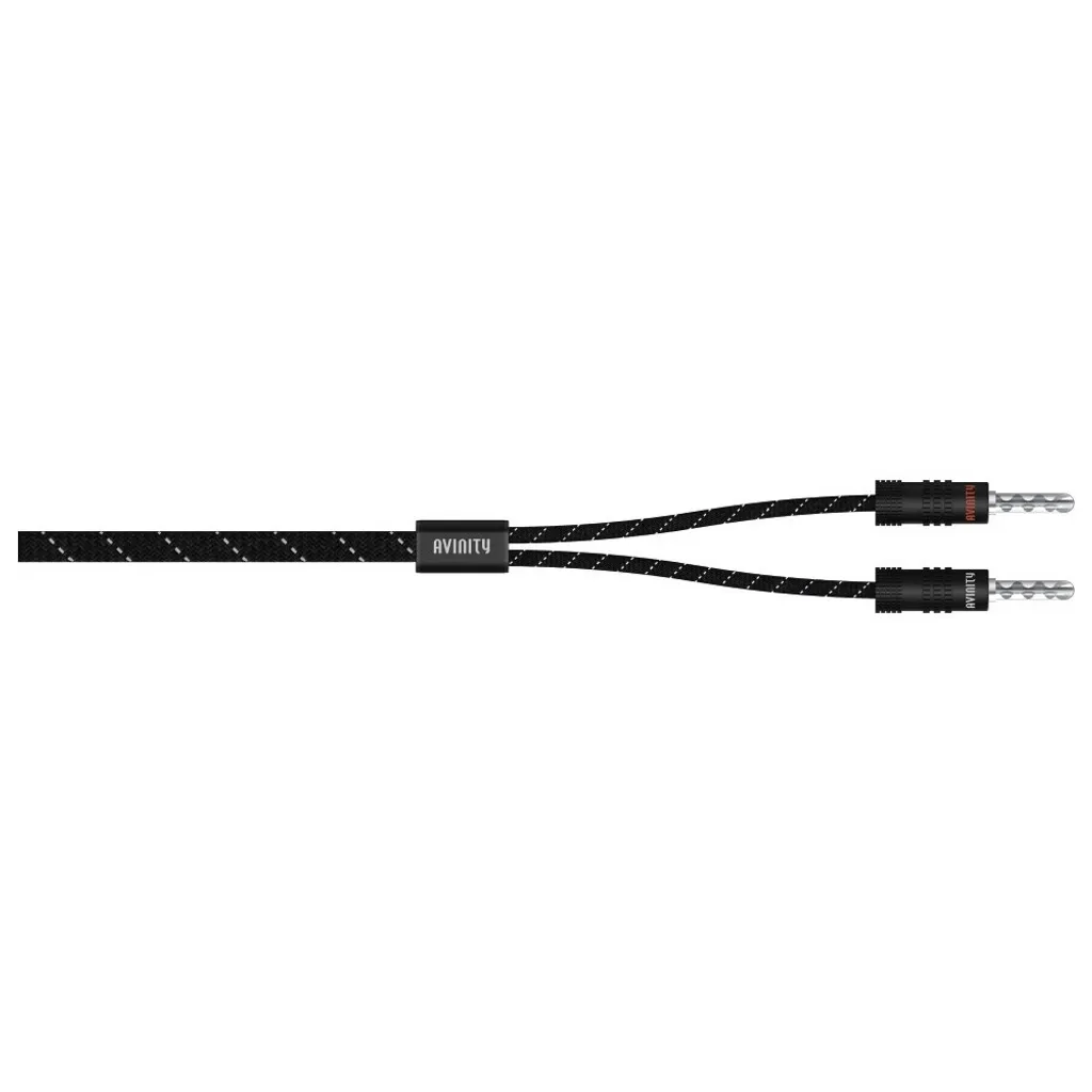 Câble audio noir 2 x 2,50 mm² AVINITY pour installation stéréo et Hi-Fi