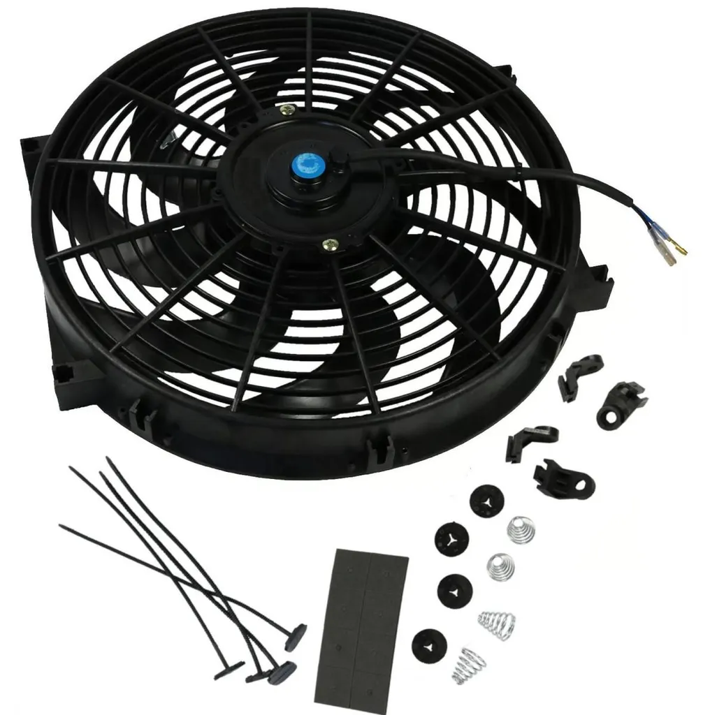 Ventilateur radiateur 14 pouces silencieux 12V 80W pour éviter surchauffe