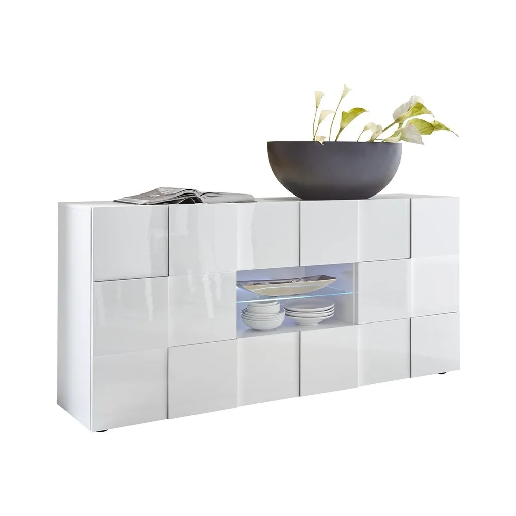 Buffet Dama 181 cm : Gagnez de la place avec ce meuble 2 portes 2 tiroirs