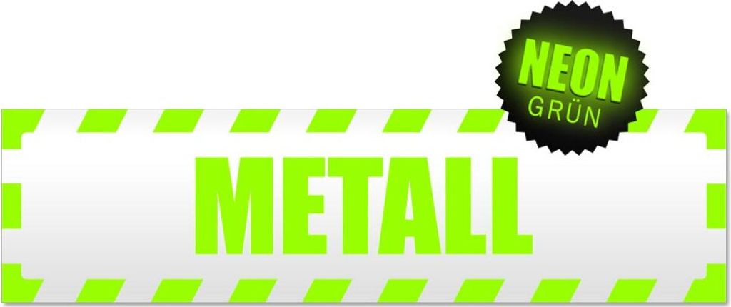 Metall gestreift Magnetschild Schild magnetisch