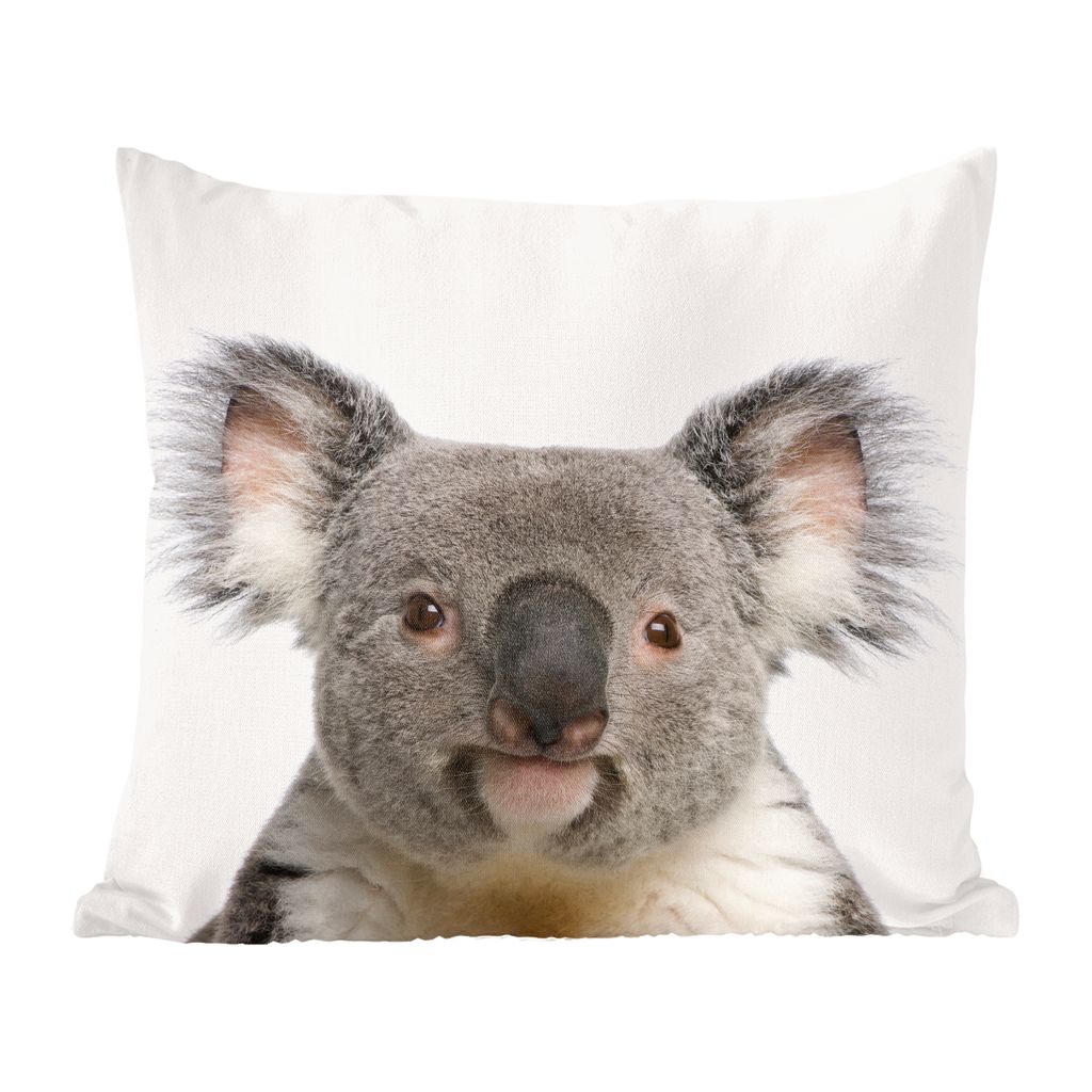 MuchoWow Zierkissen Sofakissen Wohnzimmer Dekokissen 60x60 cm Koala - Koala Bär - Mädchen - Jungen - Tiere - Sitzfläche - Foto Polster
