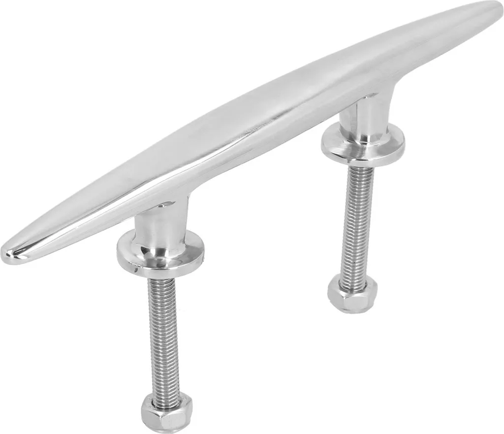 Taquet d'Arrimage Pont de Bateau 250mm Support Câble Inox Qualité Marine