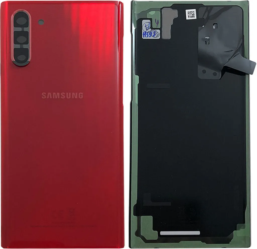 Remplacer vitre arrière cassée Samsung Note 10 Rouge Aura GH82-20528E