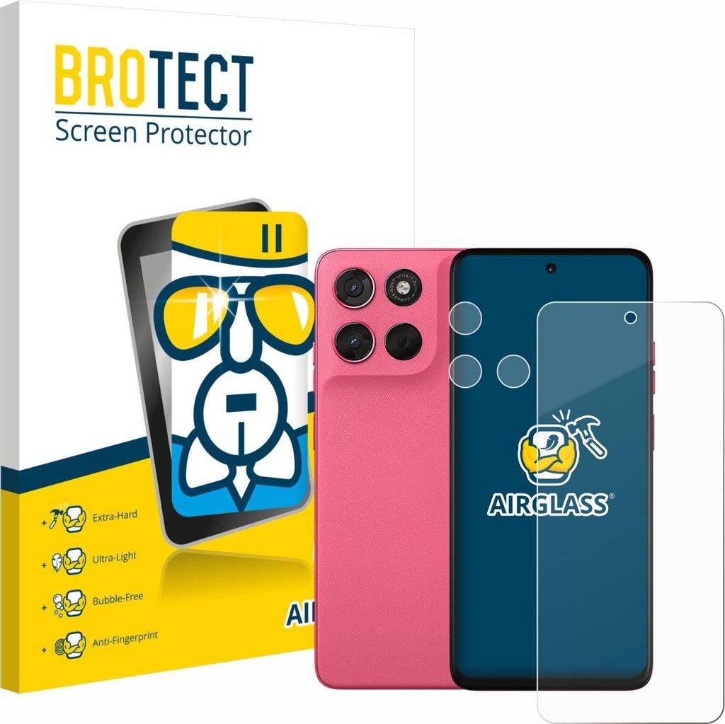BROTECT Schutzglas für Motorola Moto G57 Power (Display+Kamera) Schutzfolie Panzer Folie Glas Display Schutz klar