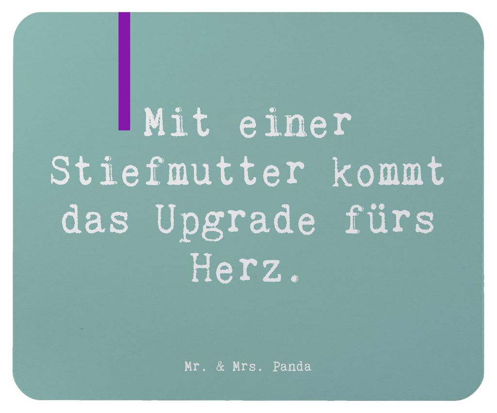 Mr. & Mrs. Panda Mauspad Spruch Herz Stiefmutter - Produktbild 