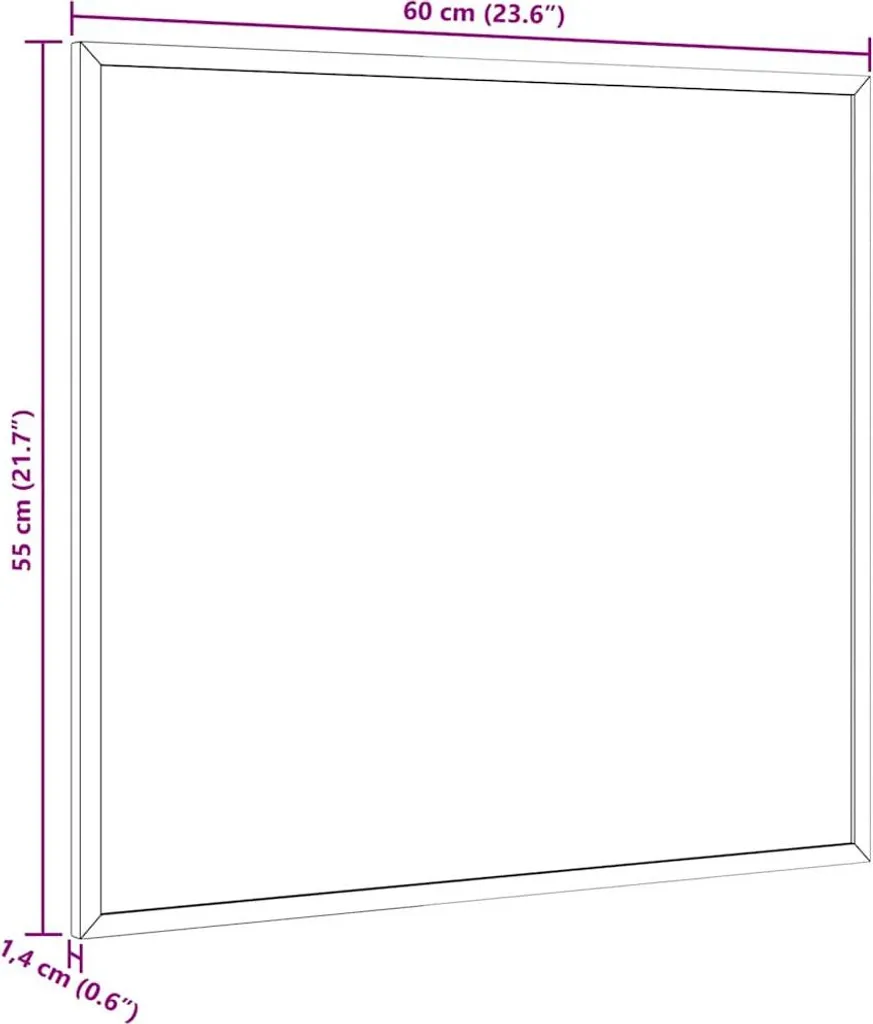 Lavagna In Sughero U Brands Rustic – 36x36 Cm, Cornice In Legno Bianco, Superficie Premium Con Puntine - 2