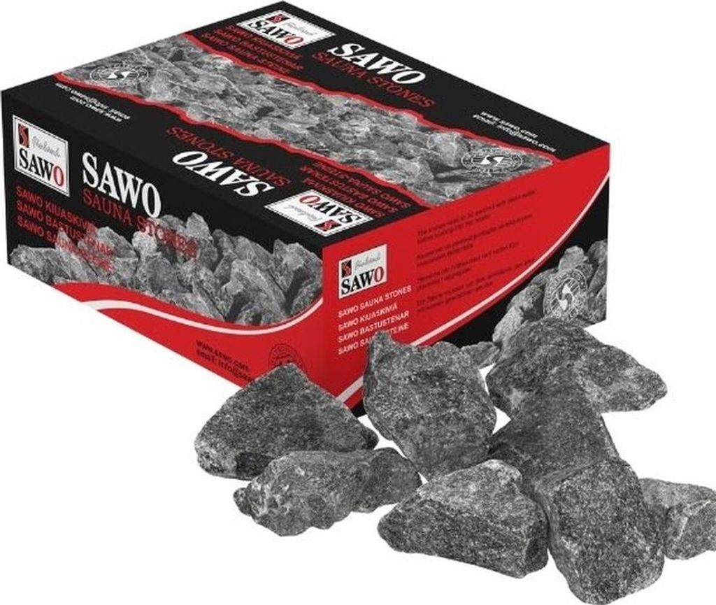 Saunové kamene Olivine Diabase 20 kg, priemer 5–10 cm Obrázok produktu 