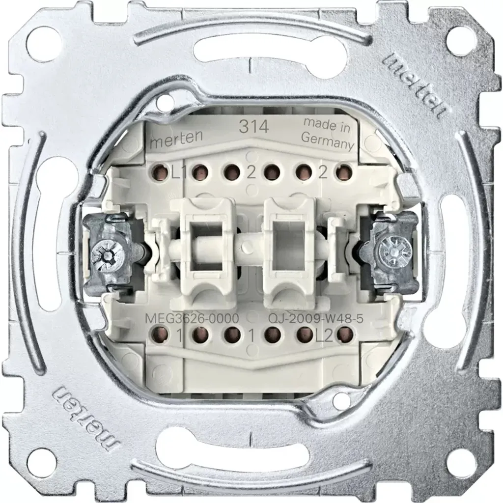 Merten MEG3626-0000 Interrupteur 1P Métallique Rocker Switch Schneider