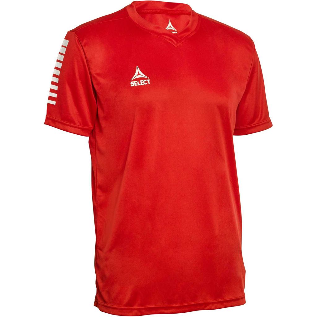 Select Sp-Trikot Pisa Kurz - ro/weiss, Größe:L