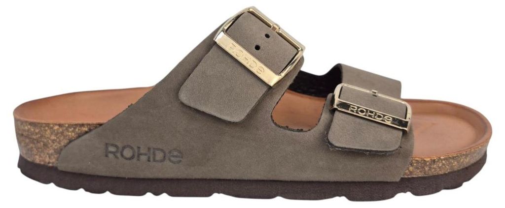 Rohde Bagna Nubuk mocca Pantolette Braun : 39 Produktbild 