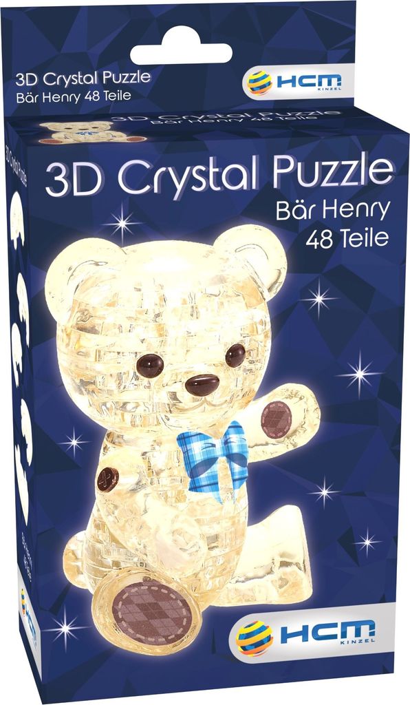 Kristallpuzzle Henry Bär braun