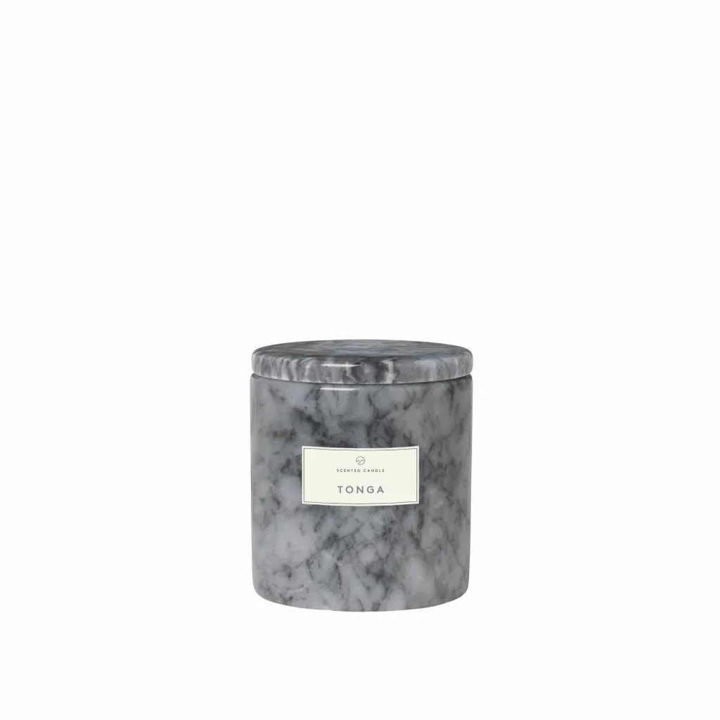 Candela Profumata Blomus FRABLE Tonga 7cm Marmo Grigio Sharkskin