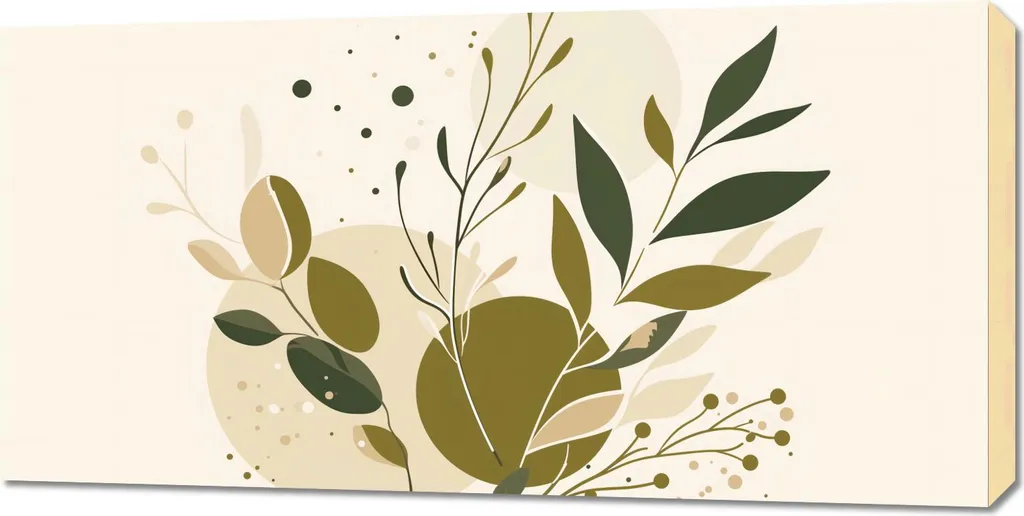 Tableau 100 x 50 cm Couleur Givrée - Décoration Murale Format Panoramique