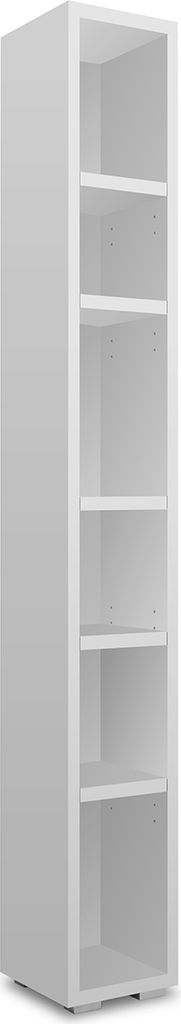 Regal Dekoregal Beistellregal Holzregal Bücherregal Standregal "Ravenna IV" Weiß matt