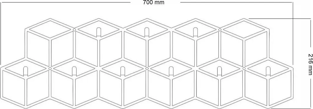 Cintre géométrique antidérapant pour éviter la chute des vêtements - 6