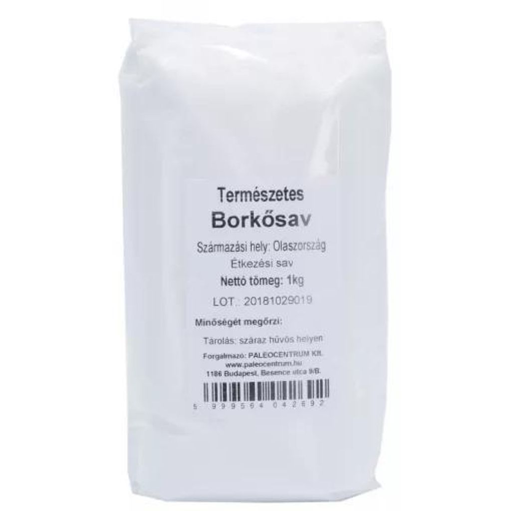 1 kg Weinsäure in Lebensmittelqualität E334 / natürlicher Produktbild 
