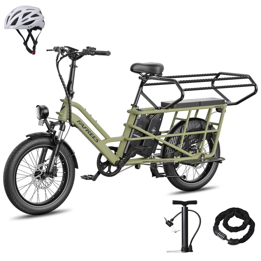 E-Bike für zwei Kinder mit Doppelakku & Kindersitz – Produktbild 