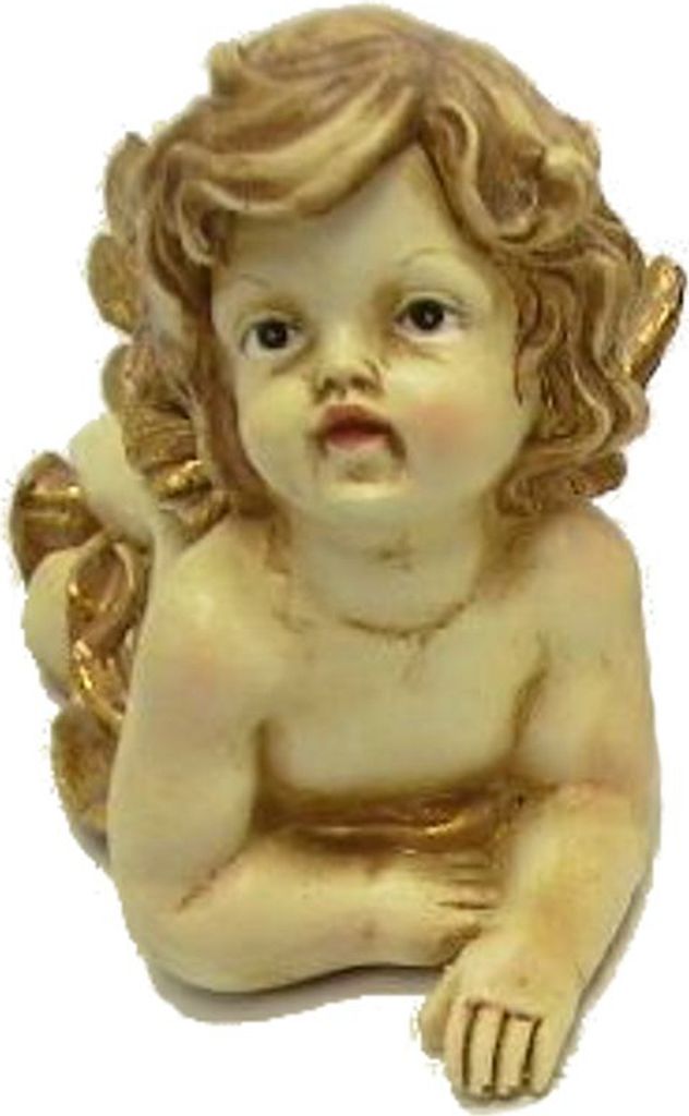 Engel Dekofigur / 1 Stück / Poly / 22cm / creme gold