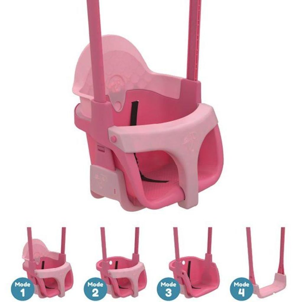 Seggiolino auto 4 in 1 QUADPOD rosa, regolabile in altezza Immagine del prodotto 