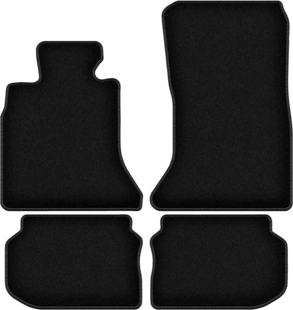 Tappetini BMW 5 F11 2010-2013 Velluto Nero - Set 4pz Su Misura